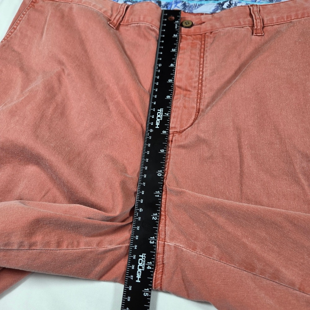 Tommy Bahama Boracay Shorts Mens 44 Coral Red Cotton Tencel Stretch Chino 44LG - Picture 10 of 11